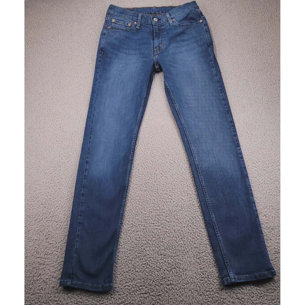 LEVIS 511 Jeans Mens Size 30x32 Slim Leg Medium Wash Blue Stretch Denim